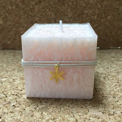 Cube Feather Candles (antique Pink)