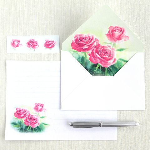 Roses和紙レターセット