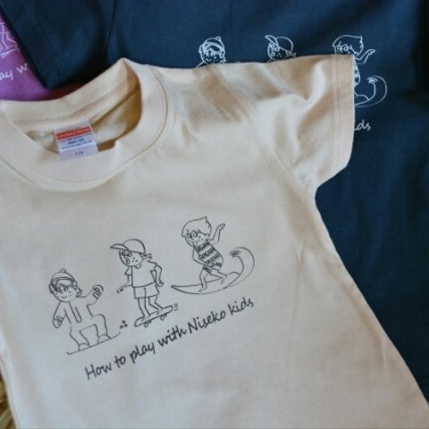 キッズ Tシャツ  サーファー スケートボード 