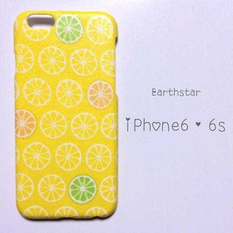 ★【再販】iPhone6/6s  スマホケース  フレッシュレモン