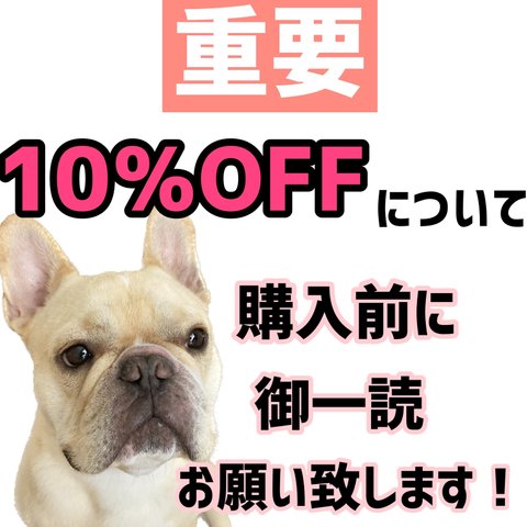 【10%OFFについて】ご購入前にご一読ください