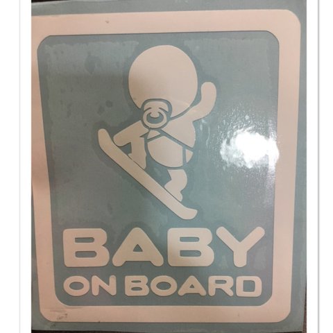 Baby on  board ステッカー スケボー