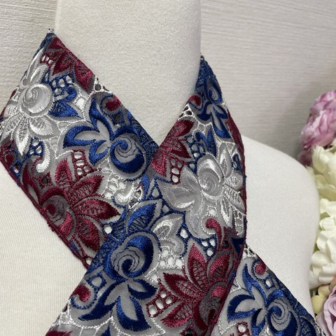 刺繍レース半衿 半襟《送料無料》