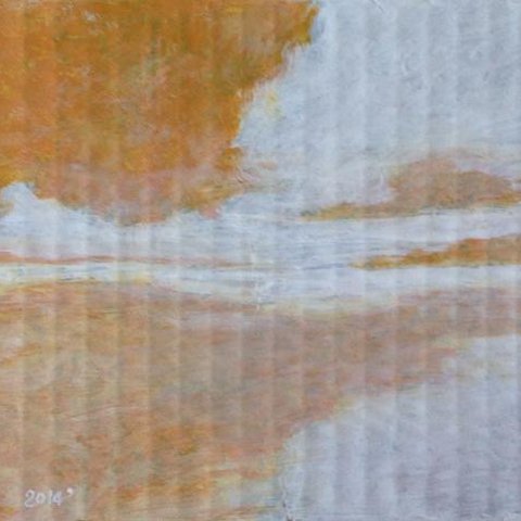 オレンジ色の影、白の輝き／Marc Mondale 