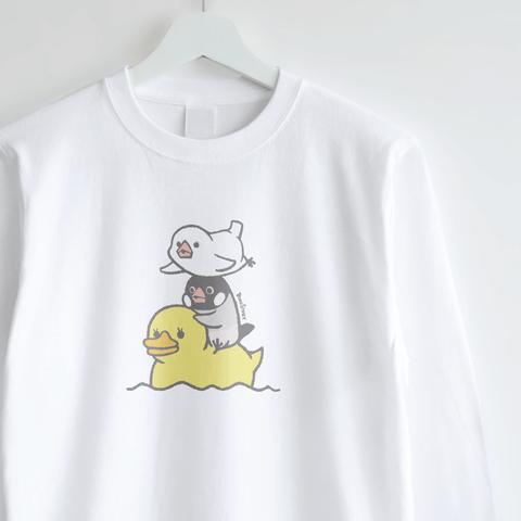 長袖Tシャツ（あひるさんと一緒 / 文鳥）