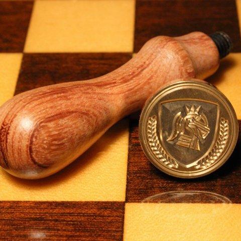 シーリングスタンプ チェス‐キング‐・ラウンド・25㎜