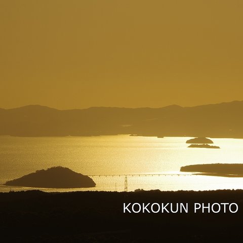 海と夕景「ポストカード５枚セット」