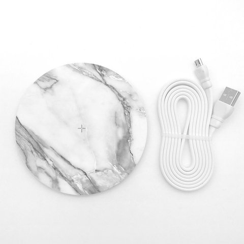 Marble 個性的なワイヤレス充電パッド iPhone X/8/8 Plus スマホ ワイヤレスチャージャー 003