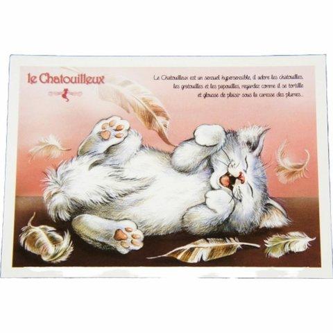 【 セブリーヌ ☆ ポストカード ２枚セット 】 le Chatouileux くすぐり 猫 ネコ キャット はがき Chats enchantes 94127PC