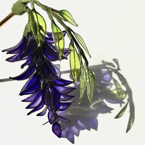 藤のかんざし(紫)
