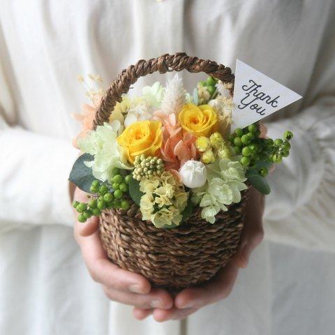 Flower basket (S)Yellow