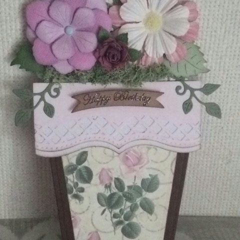 【送料無料】Flowerpot Card～Birthday2