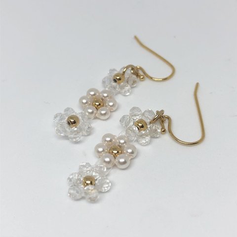 フラワーピアス🌼