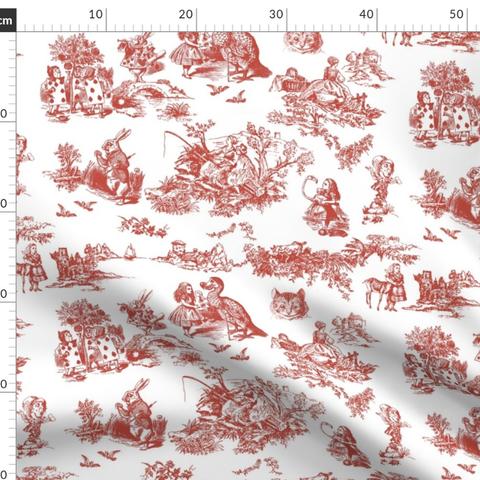 不思議の国のアリス アリス　生地 輸入生地 トワルドジュイのスタイル