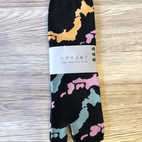 たびする靴下　Japan Map Tabi Socks