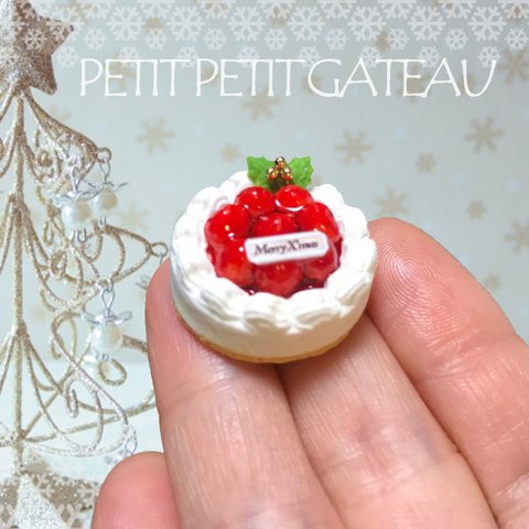 【受注生産】ミニチュアクリスマスケーキ