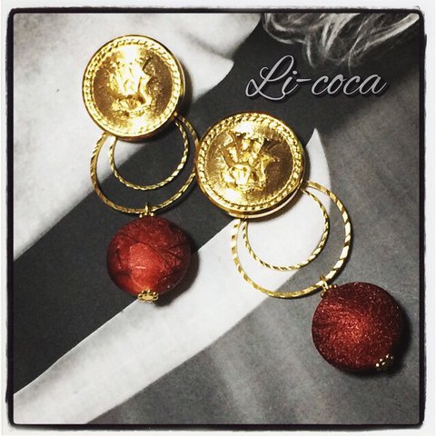 ＜party＞　gold×gold× antique red