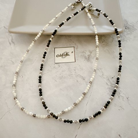 no12  MOTHER of Pearl necklace 