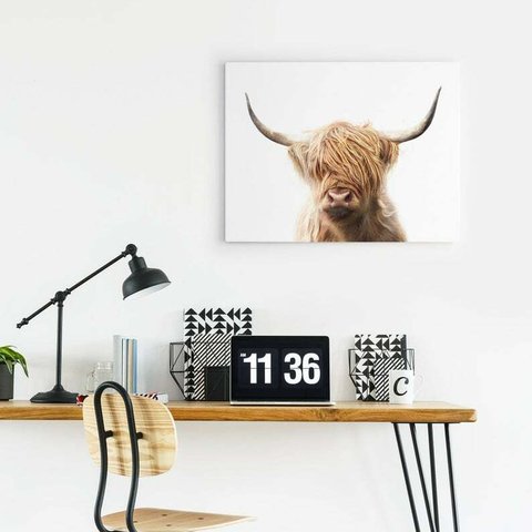 A4 アートポスター 「ハイランド牛」　おしゃれ インテリア 雑貨 アニマル 北欧