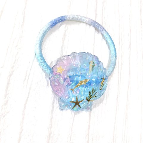 【☆HR様専用ページ☆】人魚姫の髪飾り☆貝殻のヘアゴム