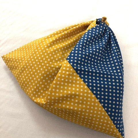 あずま袋　dot×dot yellow blue