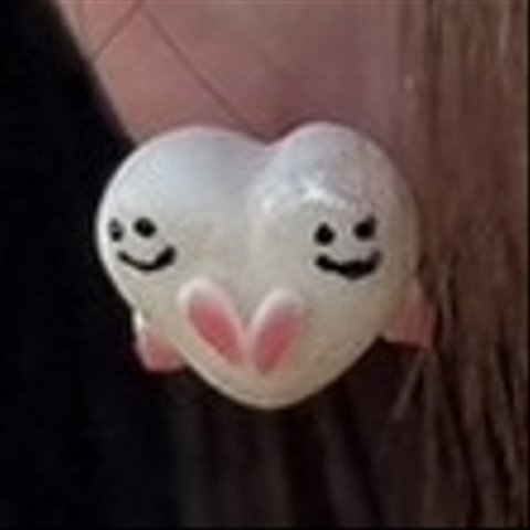 トランプのハートのおばけのピアス/TRUMP Heart ghost Pierce