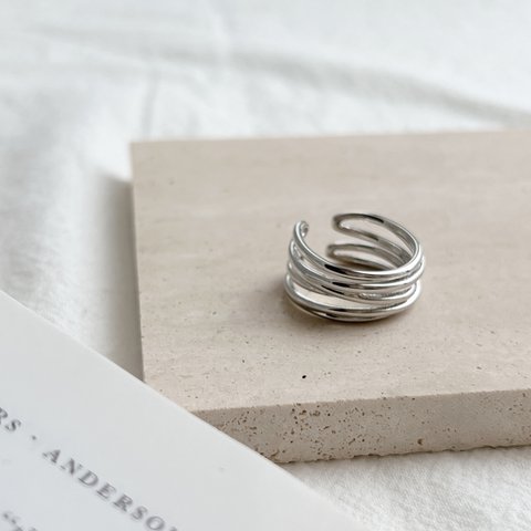 【sale】multi metal ring(silver)