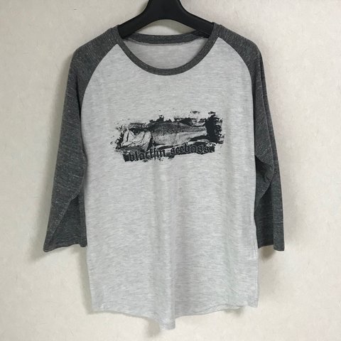 手刷りシーバス 五分丈T-shirt 6.0oz