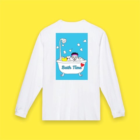 【長袖/白】オリジナルデザインTシャツ