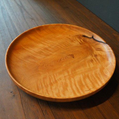 【木　皿　木製　食器　カレー皿】#104 ツバキ