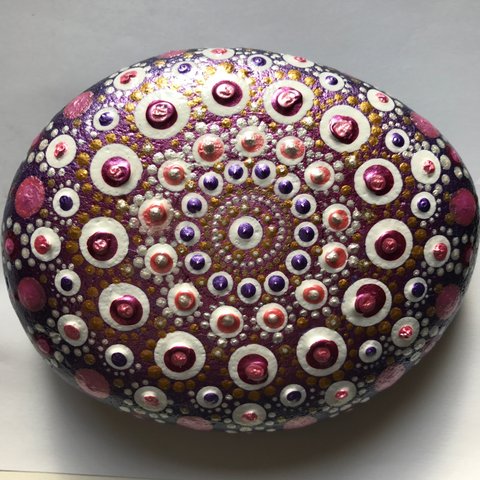 stone art マンダラ紫