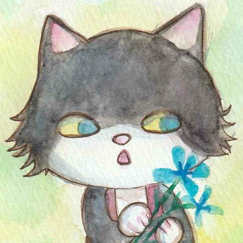 【子猫のクロエ】イラスト・絵葉書・ポストカード
