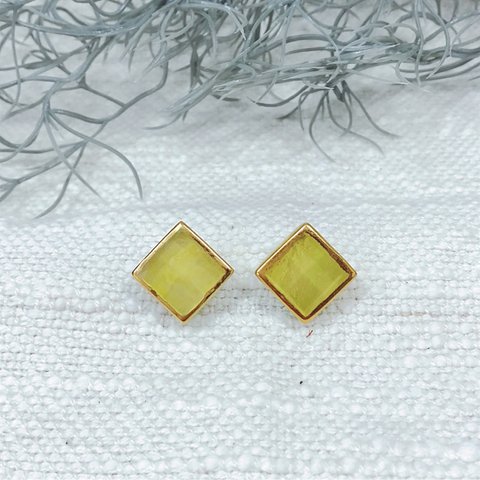 ピアス  ＊ Candy ＊ lemon yellow