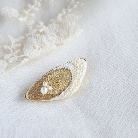 刺繍brooch-1049