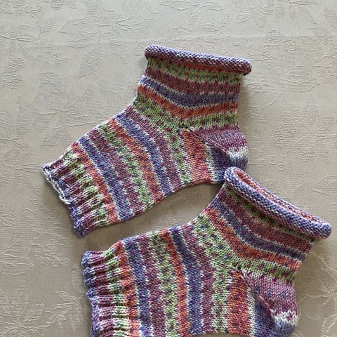 opal毛糸コットン混紡🧶open toe socks(つま先あきソックス)＊送料無料