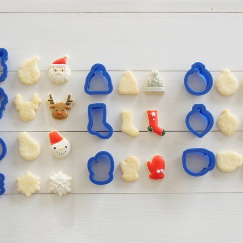 クリスマスミニミニ10点セット ~ Part2 ~【約2.5cm】クッキー型・クッキーカッター