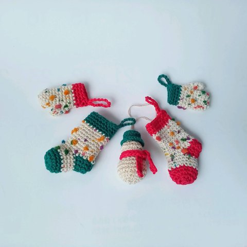 Croche X'mas Ornament ☆かぎ針編み　オーナメント
