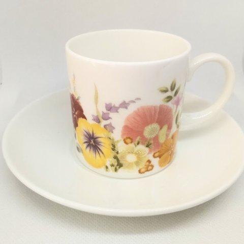 ★英国の名窯、Wedgwoodのデミタス、パンジー