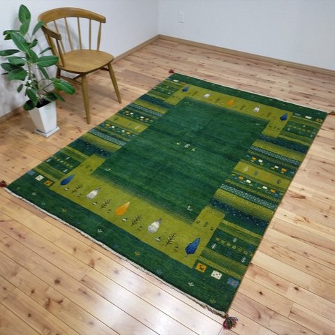 4月の超目玉品４０％OFF】ペルシャ ギャッベ　パルヴィーズ　コルクウール　カシュクリ　205x153cm