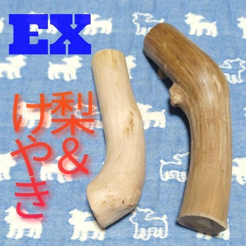 EX.けやき梨の木新品.犬用おもちゃ、中型犬向け歯固めかじり木