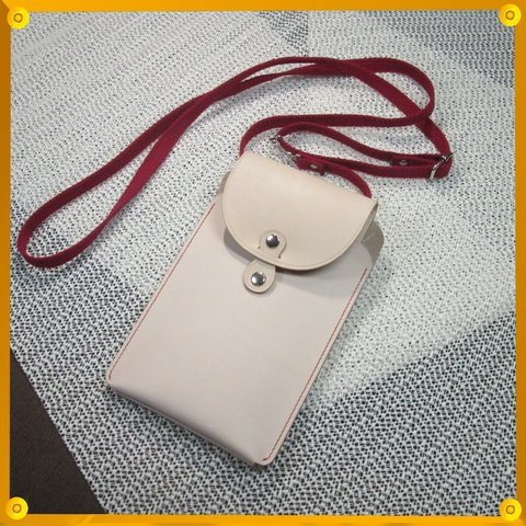Smartphone・BAG -シンプルライン-　スマホショルダーバッグLサイズ