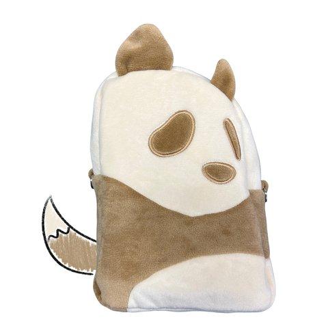 【激レア!?】【訳あり品】キツネみたいな耳のパンダポシェット(茶)🐼🎍