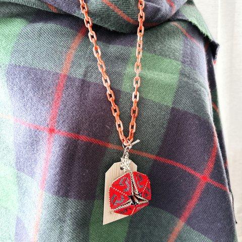 <Blue-Red triangles necklace> 2023 Xmas Kit
