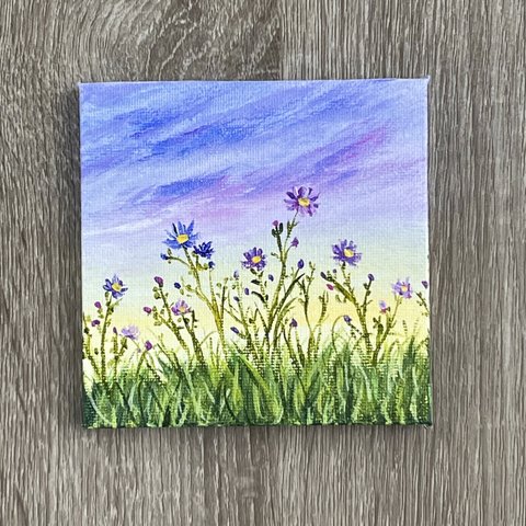 プチキャンバス絵画シリーズ♡アクリル画《原画》✴︎ Wild flowers✴︎