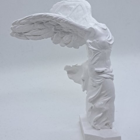 石膏像　デッサン　サモトラケのニケ　ホワイト　インテリア　彫刻　置物　レジン