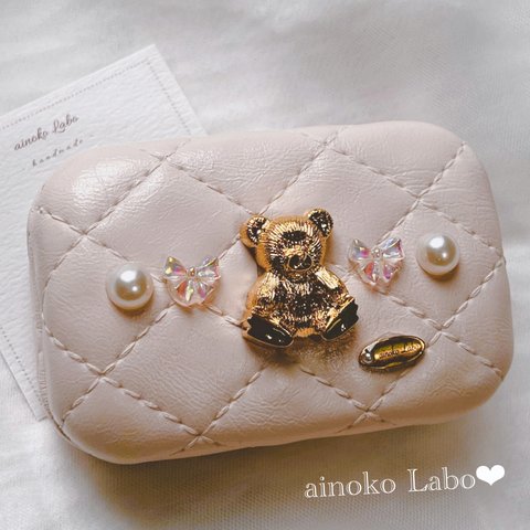 ❤︎ French girly bear accessory case ❤︎