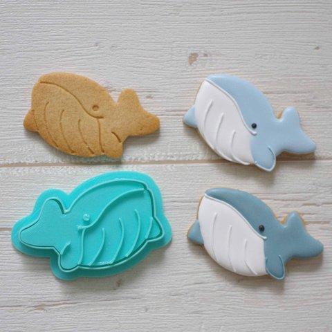 ザトウクジラ　スタンプクッキー型セット　「水族館シリーズ」～海のゆかいな仲間たち〜　