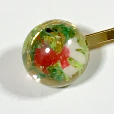 〈再販3〉アクアリウム 金魚 ヘアピン レジン