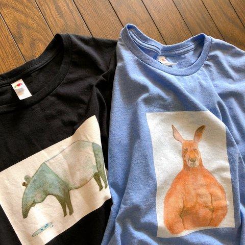 【完売】つよい動物Tシャツ