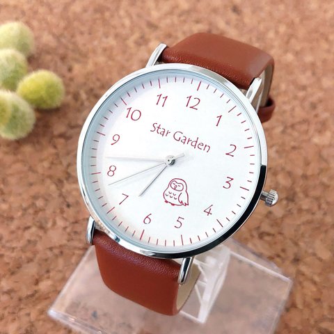 フクロウの腕時計